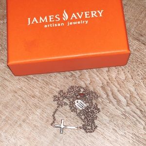 James Avery Sideways cross necklace